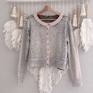 Leopard print cardigan